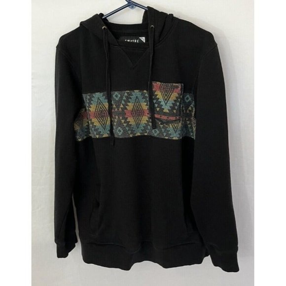 Empyre Hoodie Aztec Pattern With Pockets Pullover Size Large Colorful Retro - Picture 1 of 10